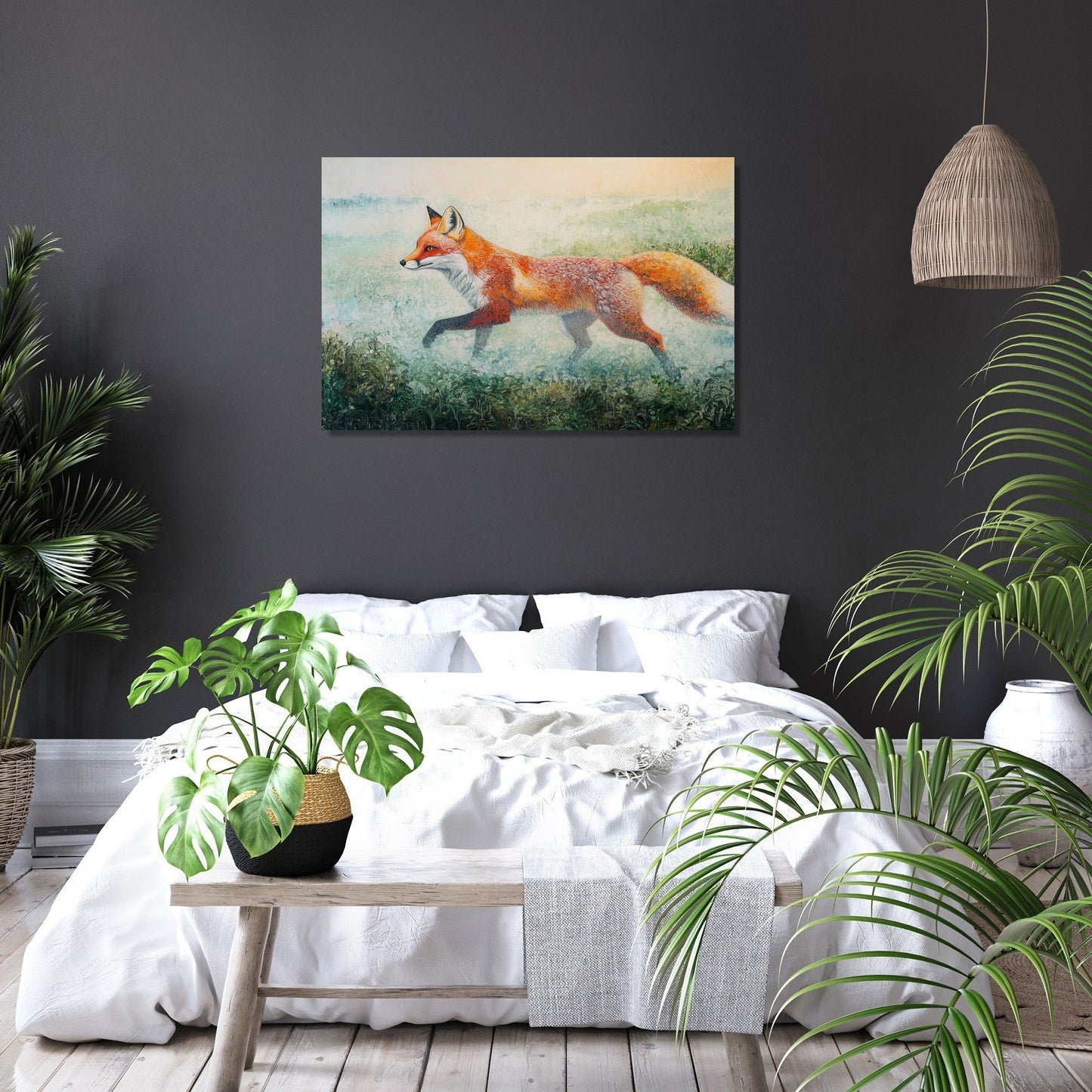 Red Fox Dawn Canvas