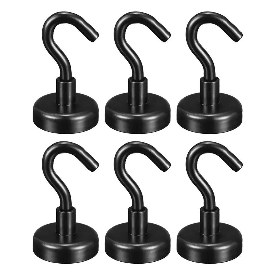 10 Pack Ultra Strong Black Magnetic Hanging Hooks