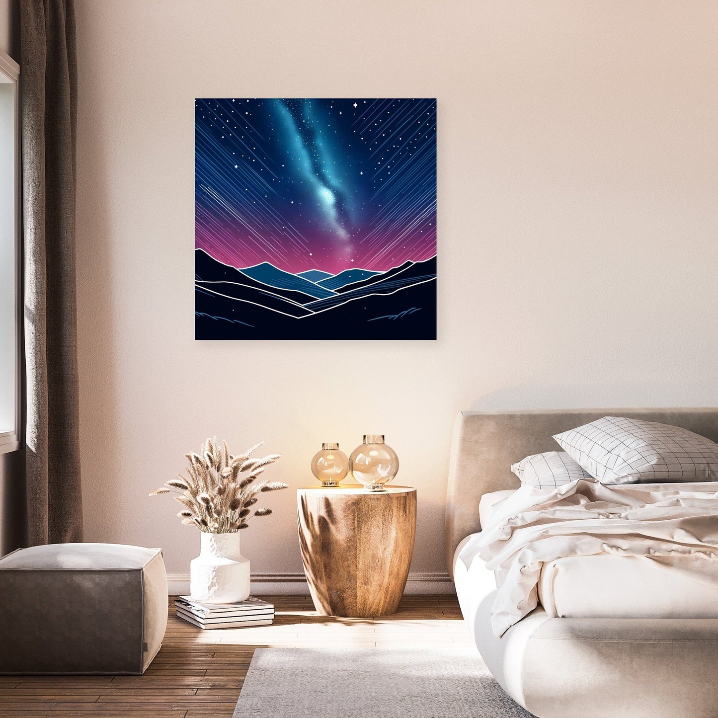 Night Sky in Colorful Canvas
