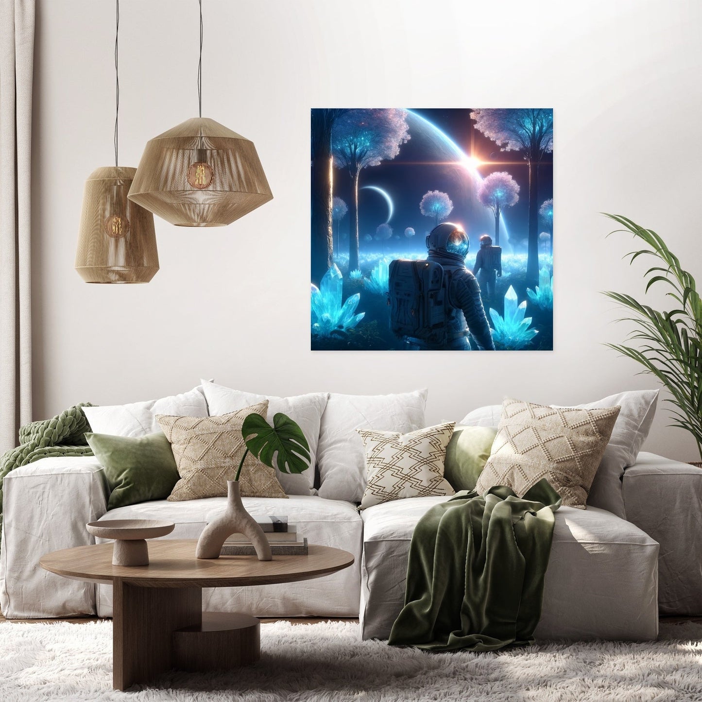 Crystal Forest Exploration Canvas