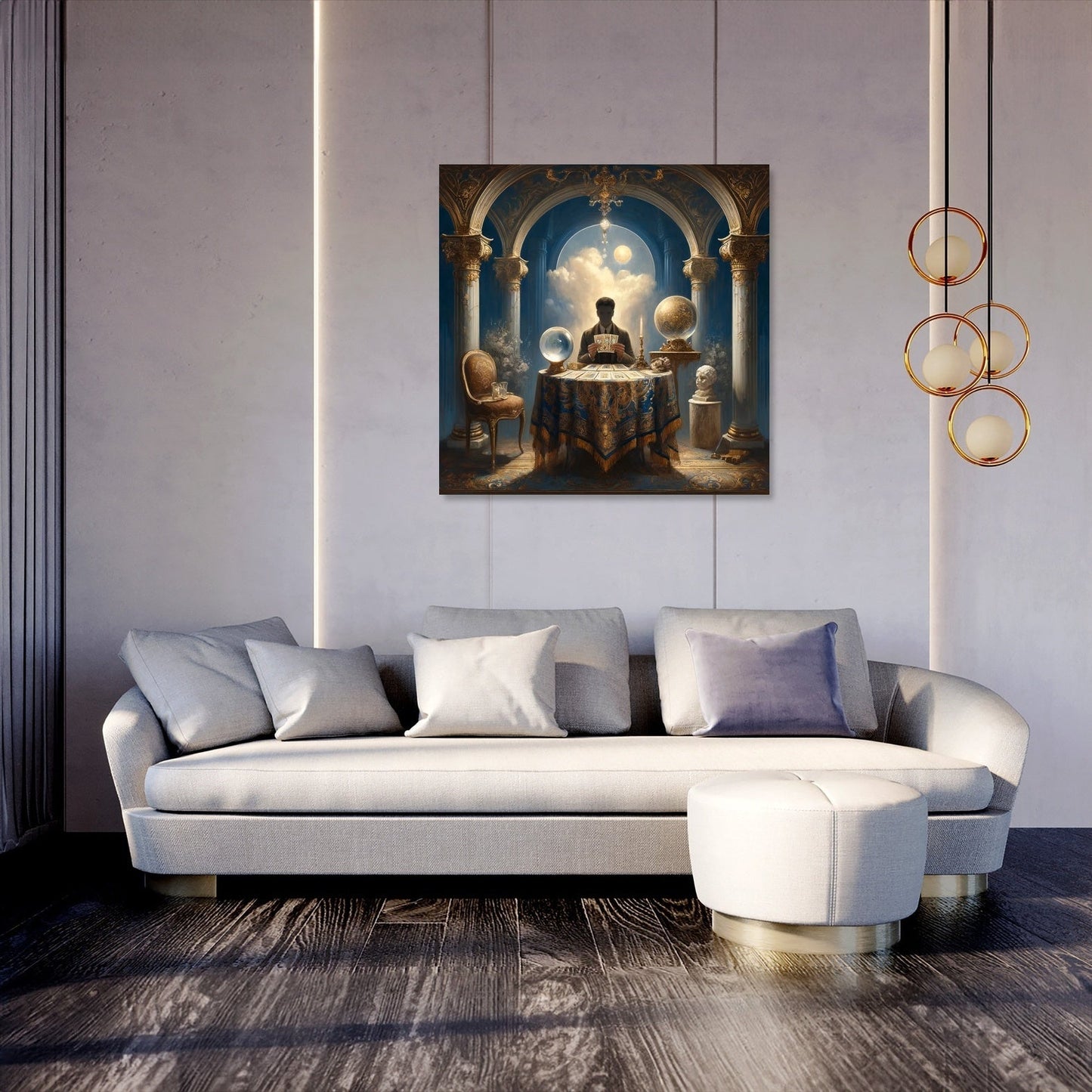Mystical Tarot Reader Canvas