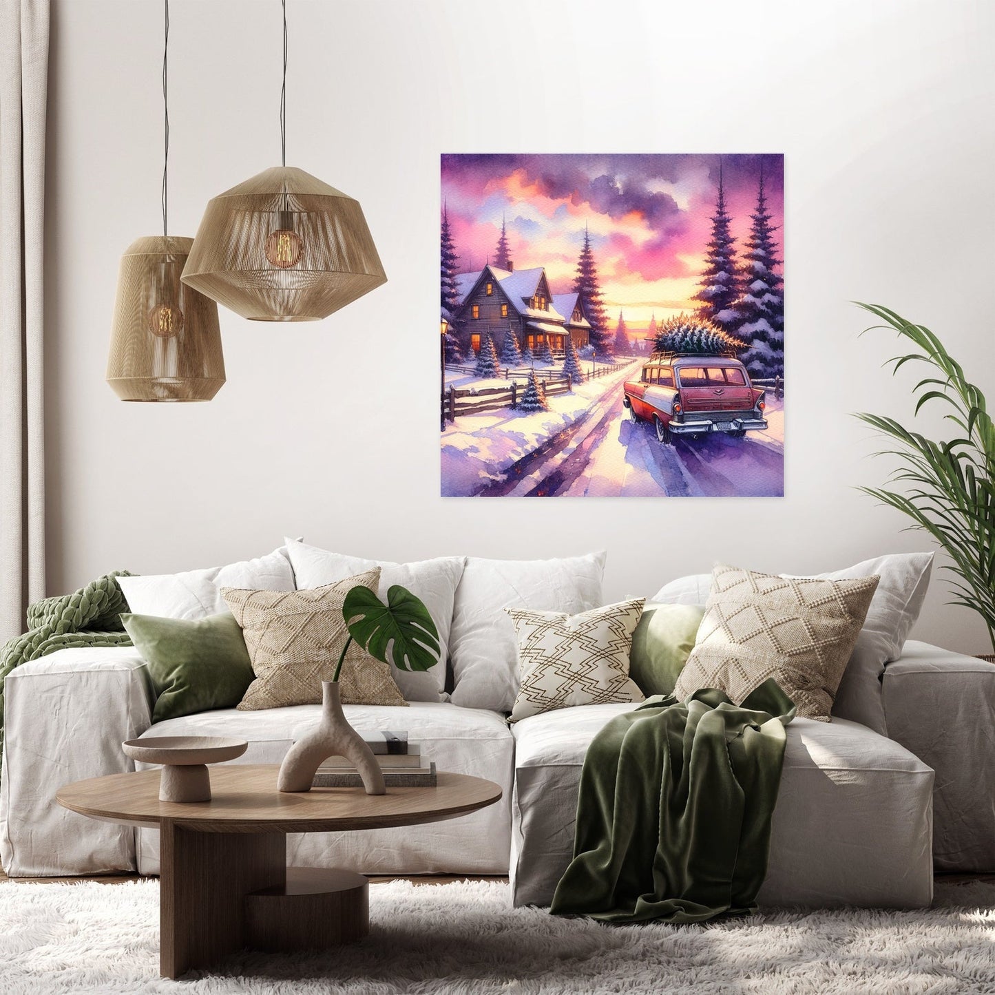 Wistful Winter Sunset Canvas
