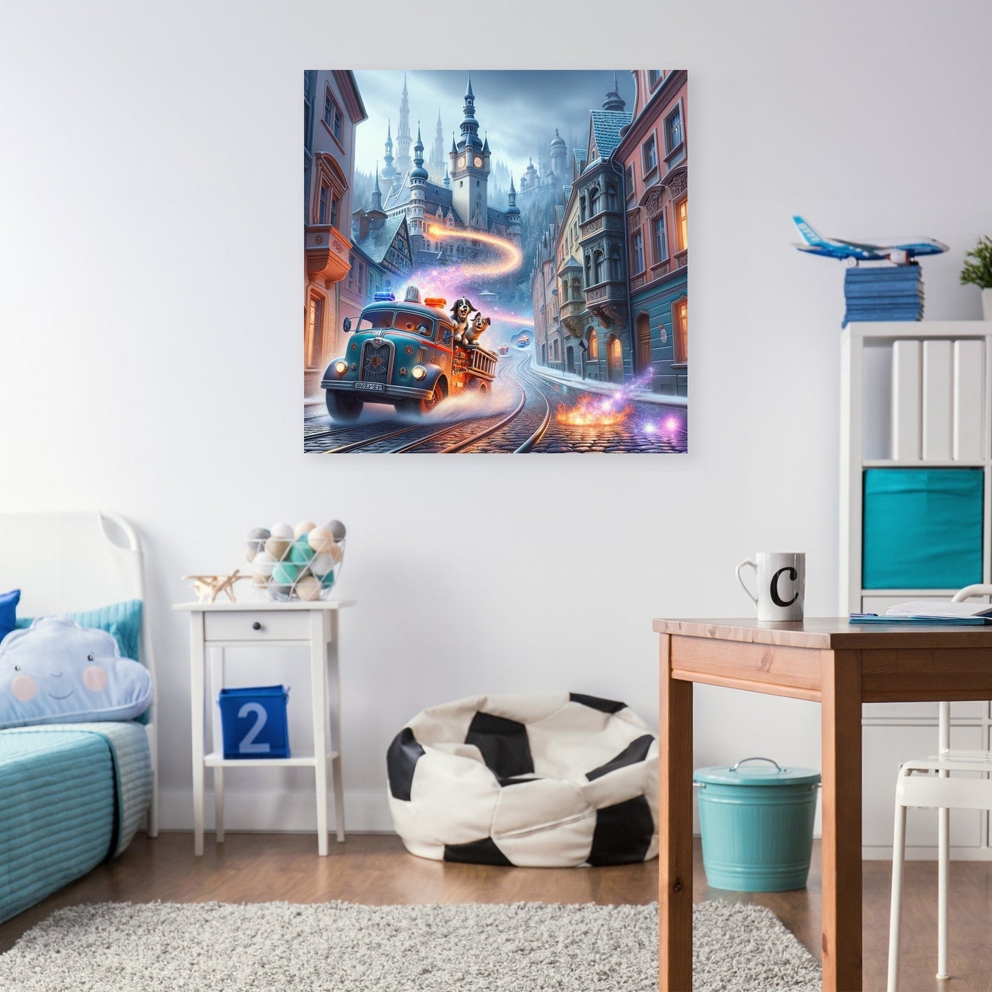 Enchanted Blaze Chase Canvas