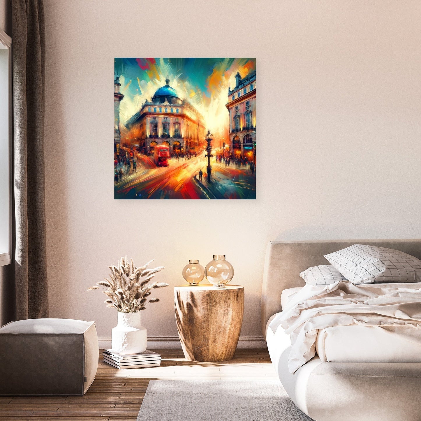 Vibrant London: Piccadilly Pulse Canvas