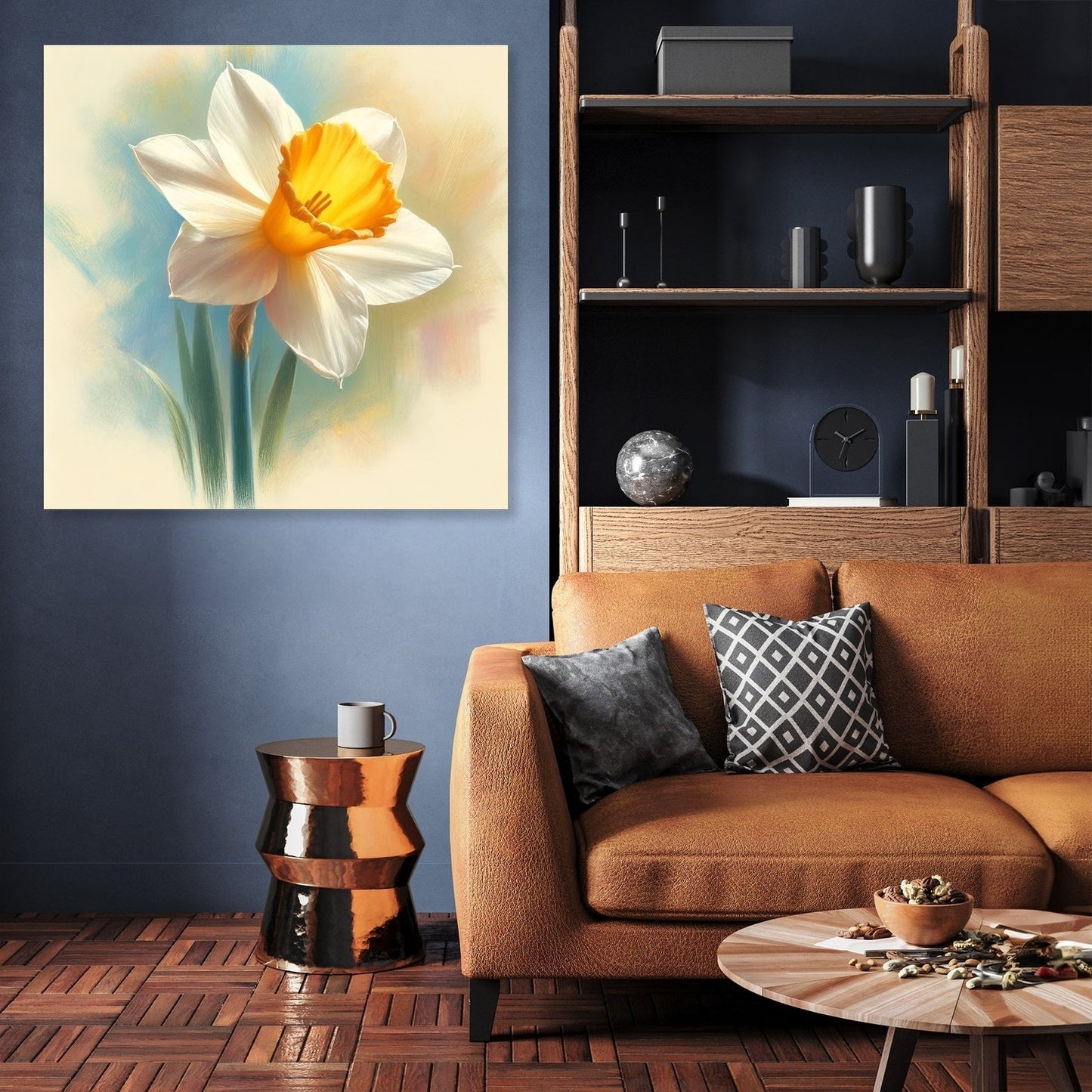 Pastel Spring Daffodil Canvas