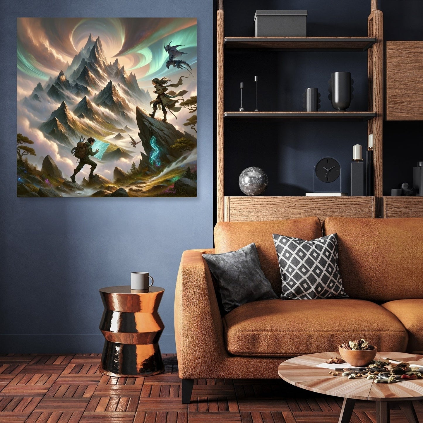 Mystical Mountain Journey Canvas