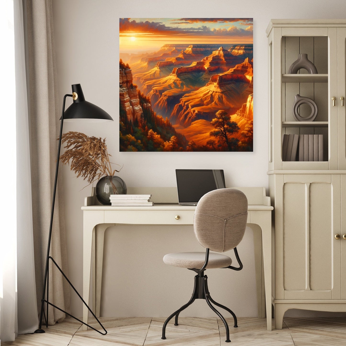 Majestic Canyon Sunset Canvas