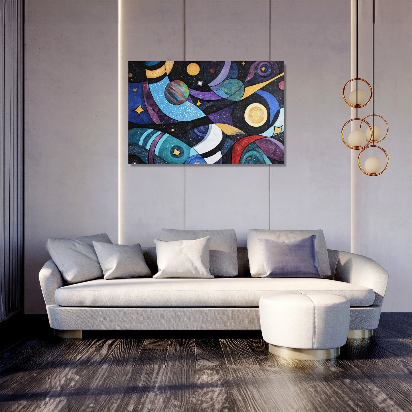 Cosmic Cubism Canvas