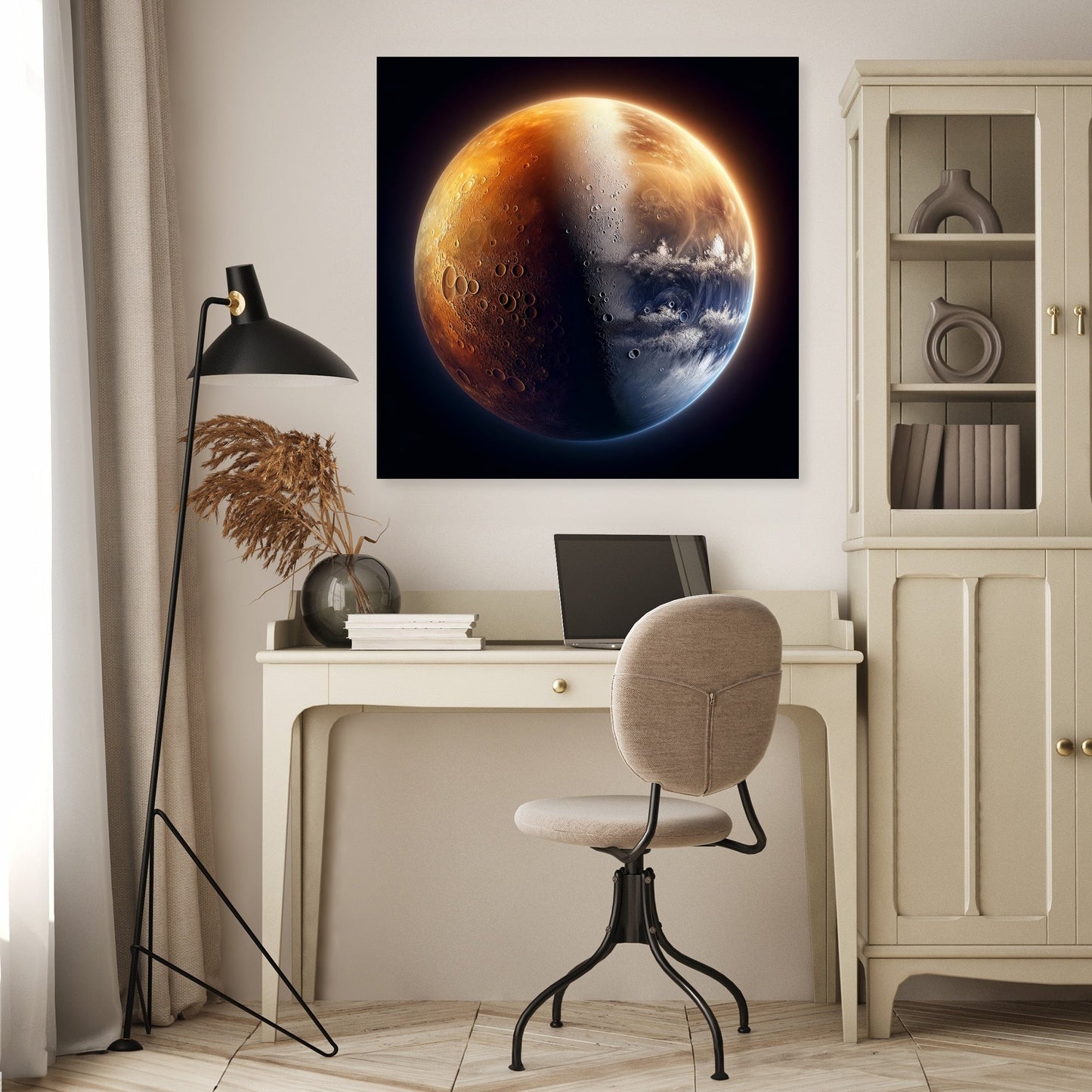 Mercury's Twilight Divide Canvas