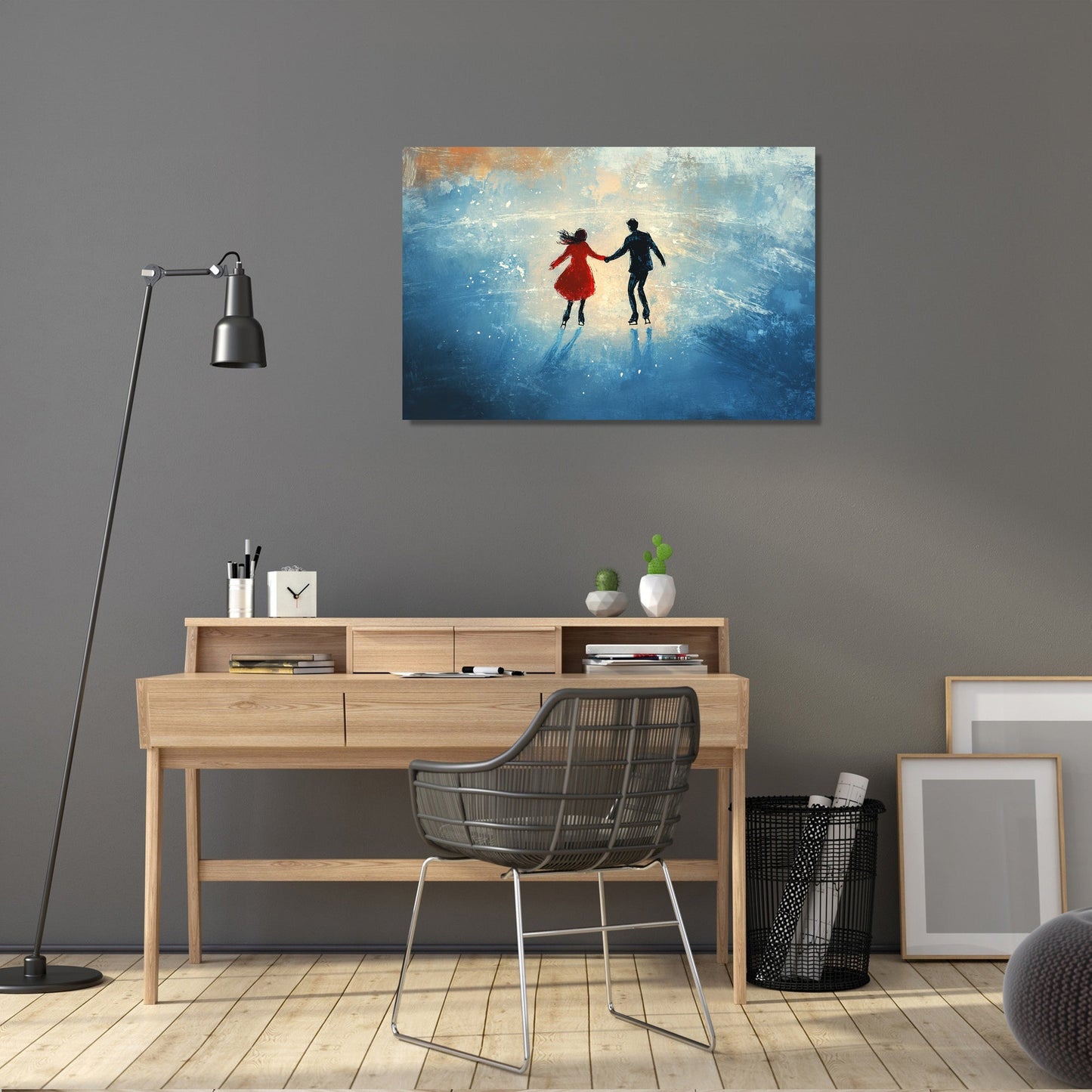 Skating Companions Canvas