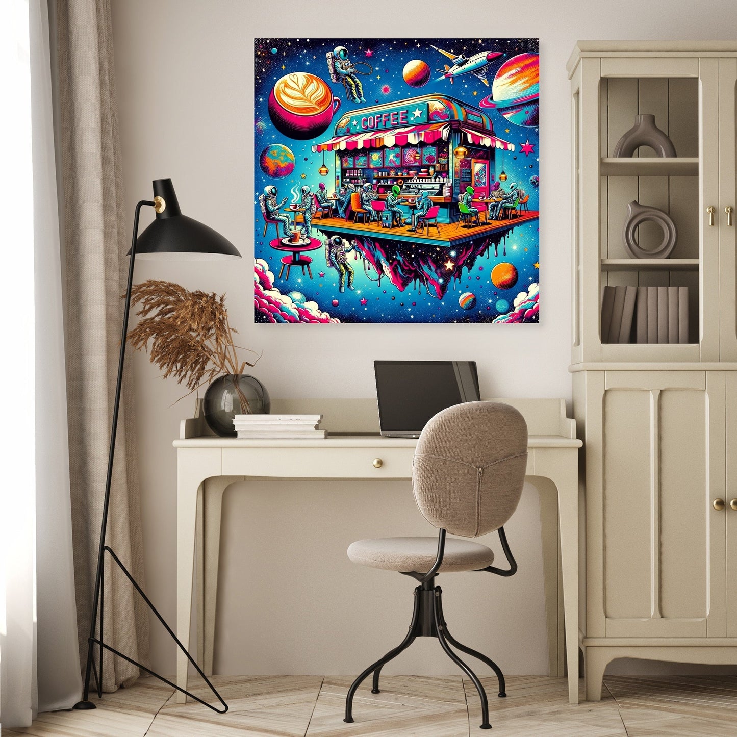 Cosmic Café Canvas