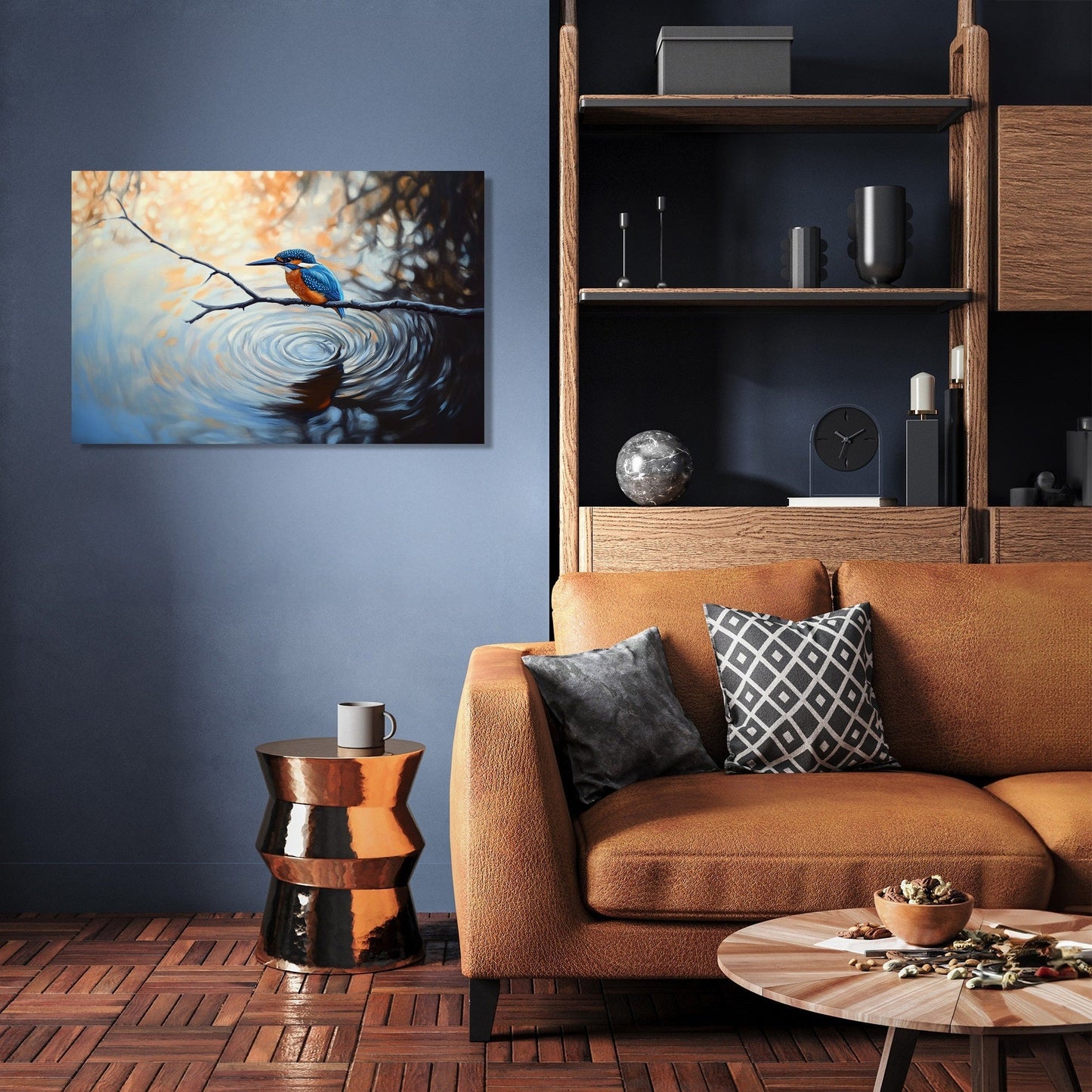 Kingfisher Dawn Canvas