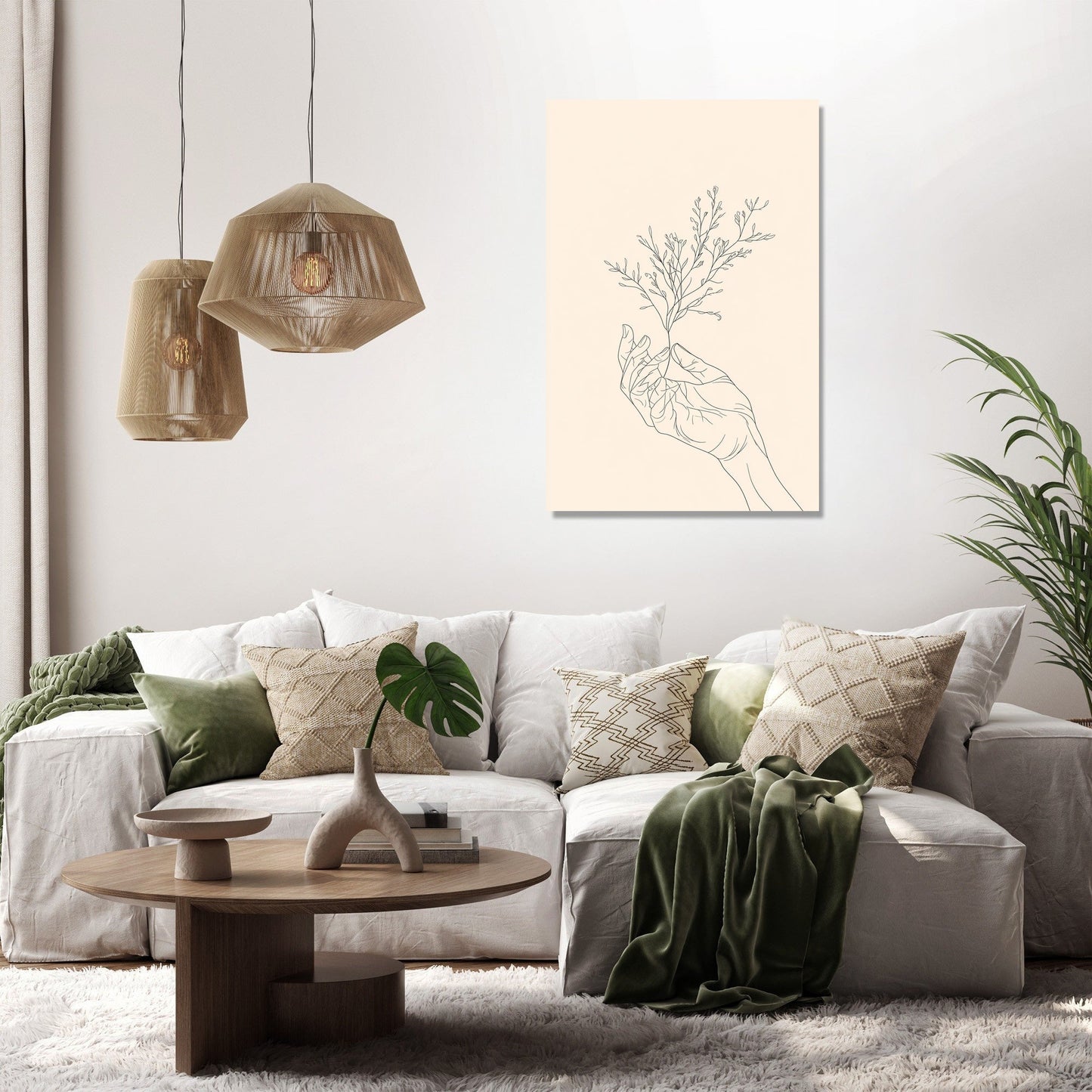 Hand and Plant Canvas