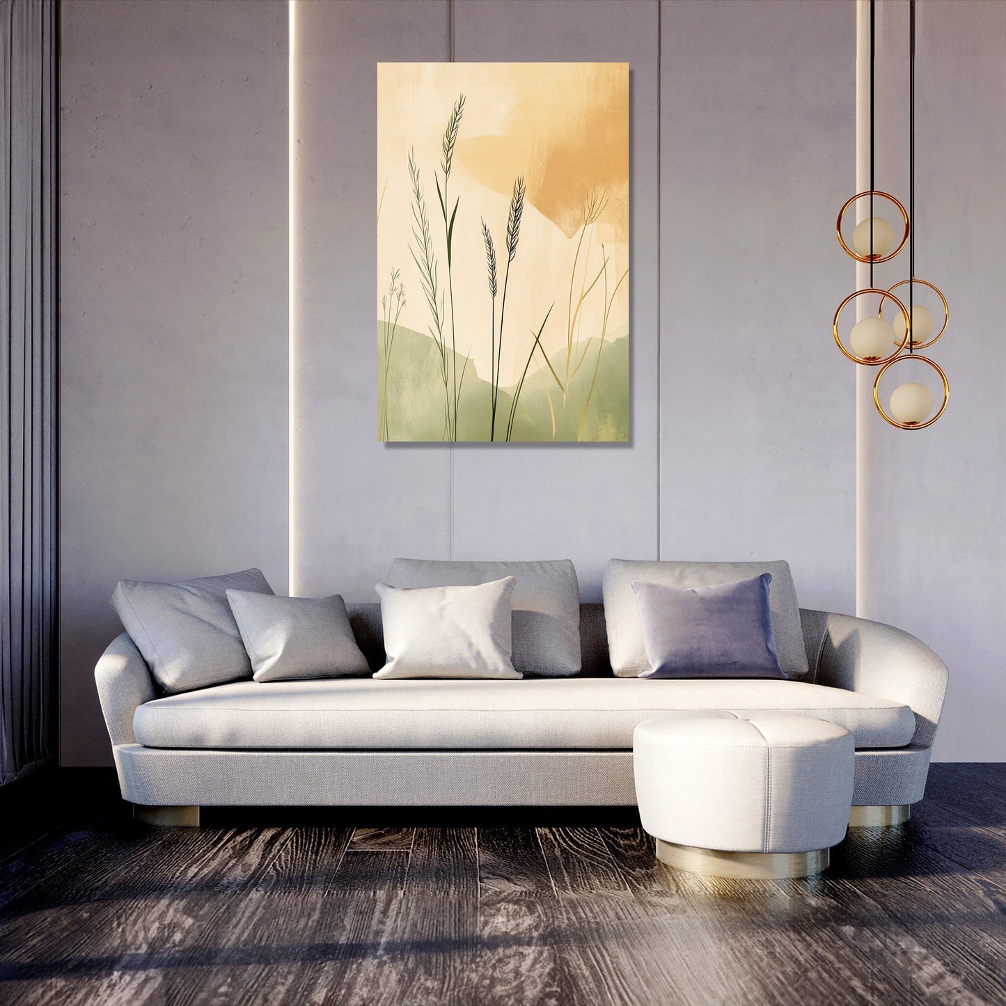 Golden Grasslands Canvas