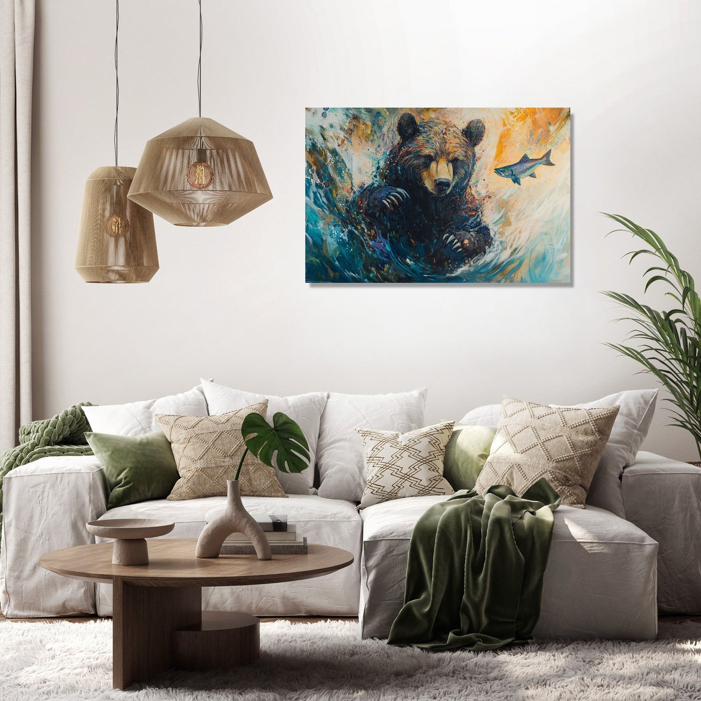 Serengeti Bear Canvas