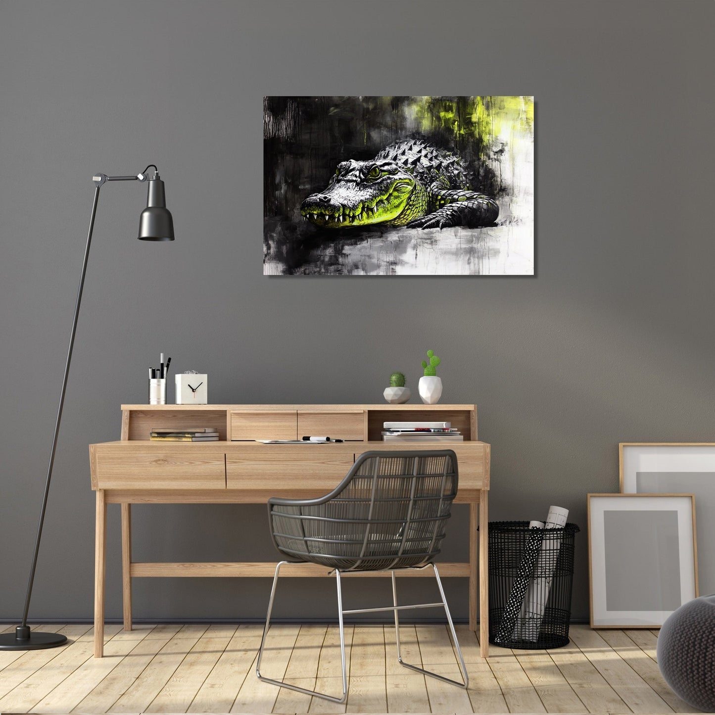 Crocodile's Solitude Canvas