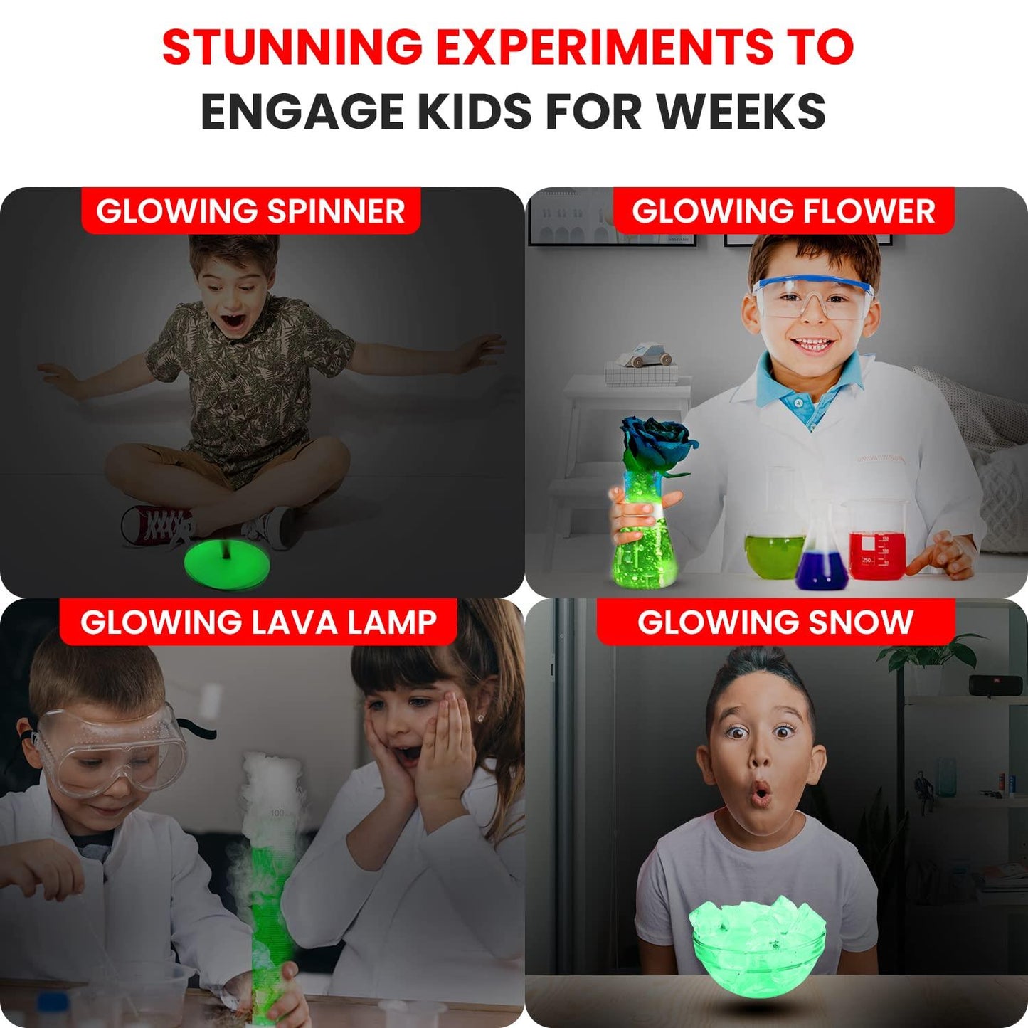 Smartivity Glow In The Dark DIY STEM Kit | 20 Glowsome Experiments