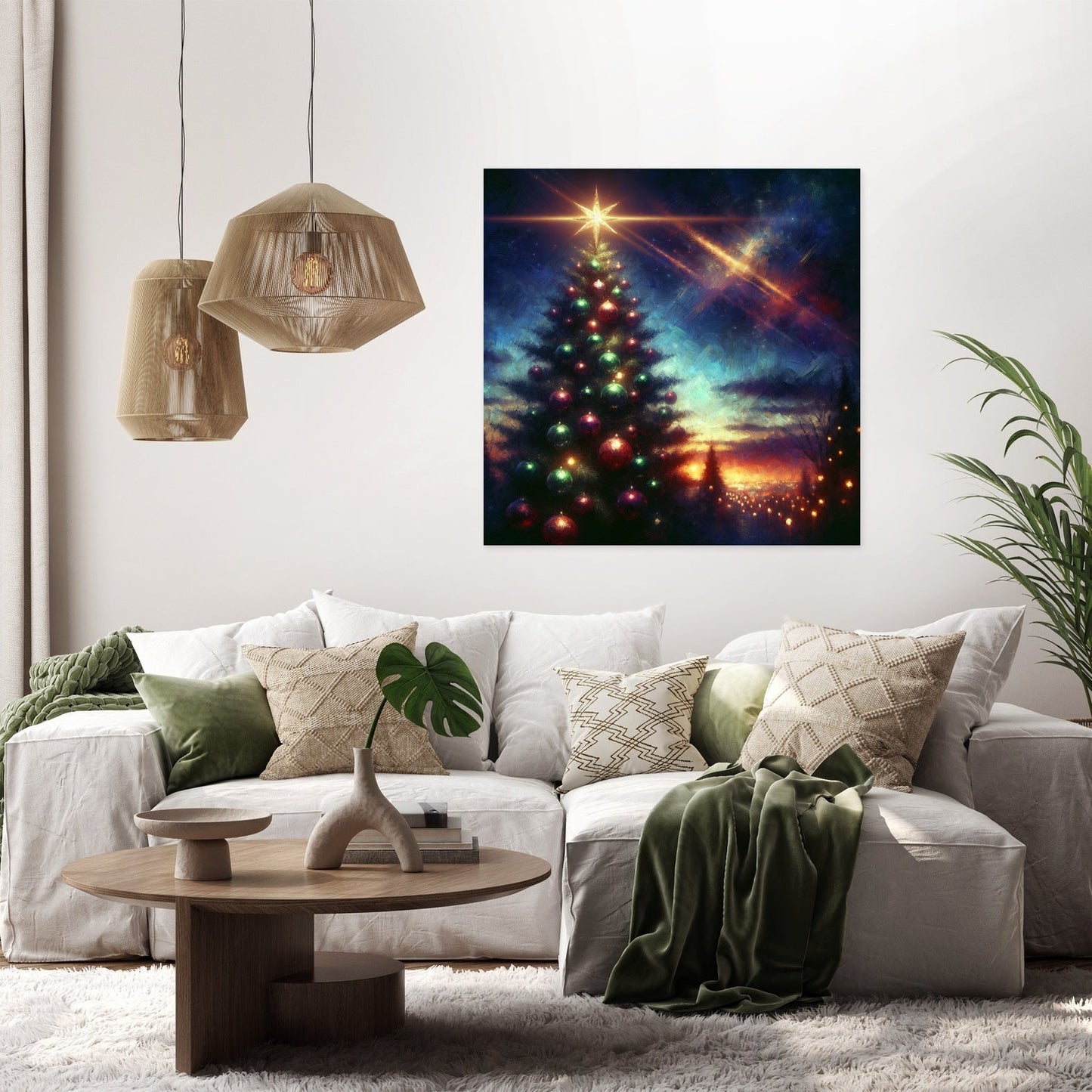 Twilight Christmas Reverie Canvas