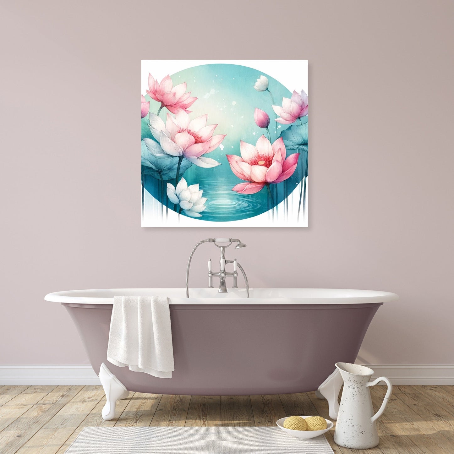 Serene Lotus Canvas