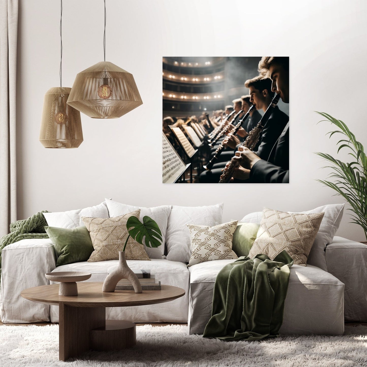 Orchestral Diagonals Canvas