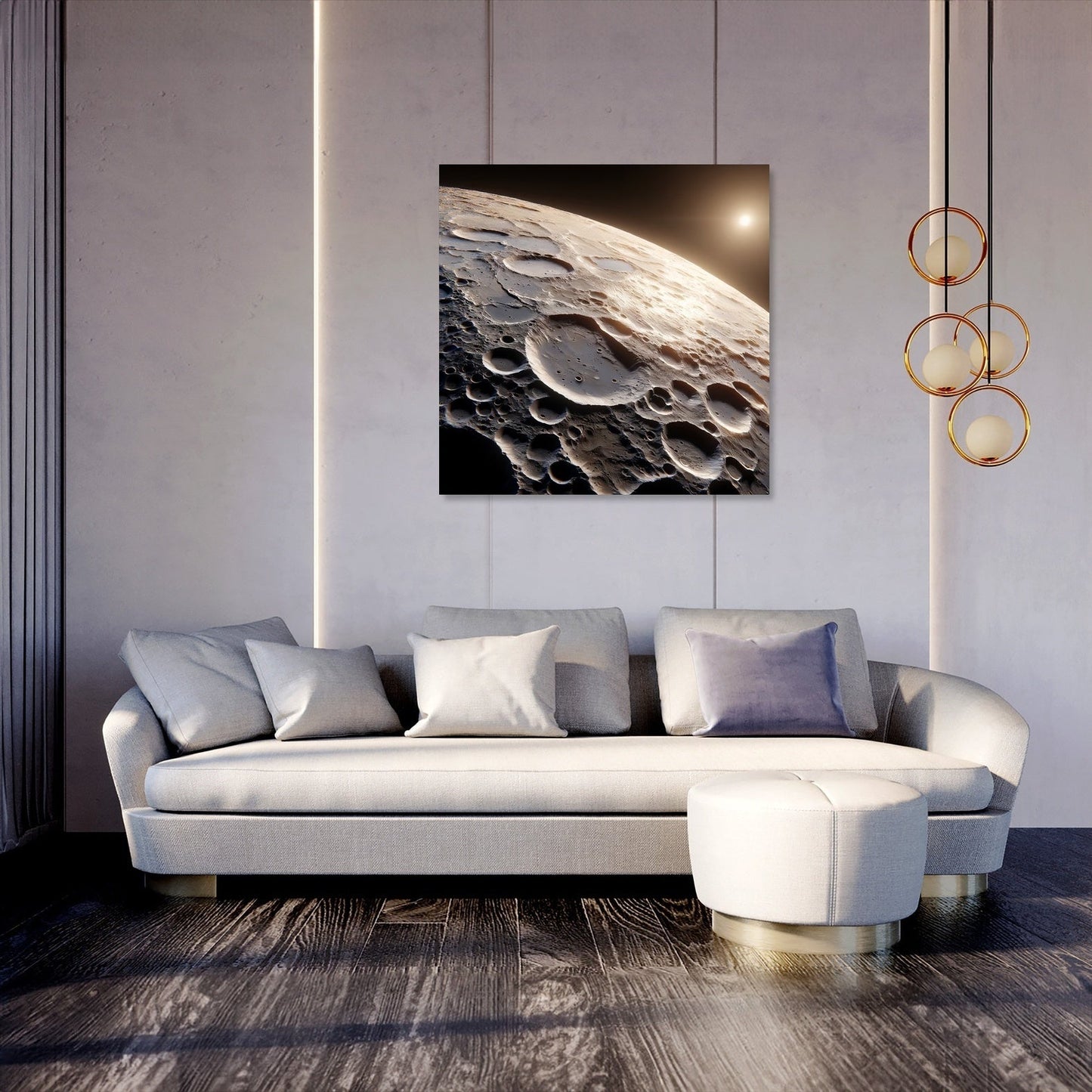 Mercury's Caloris Basin Brilliance Canvas