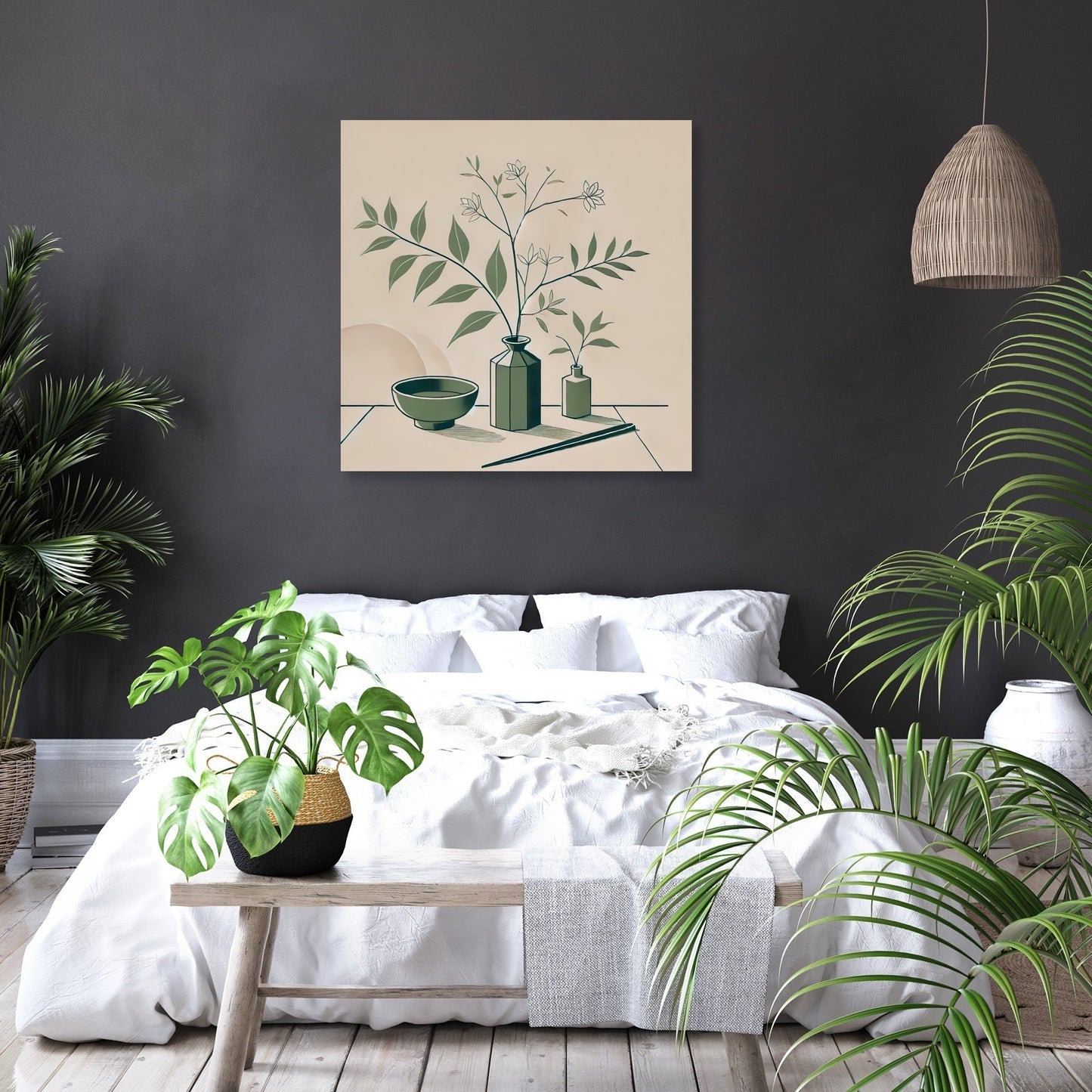 Minimalist Ikebana Canvas