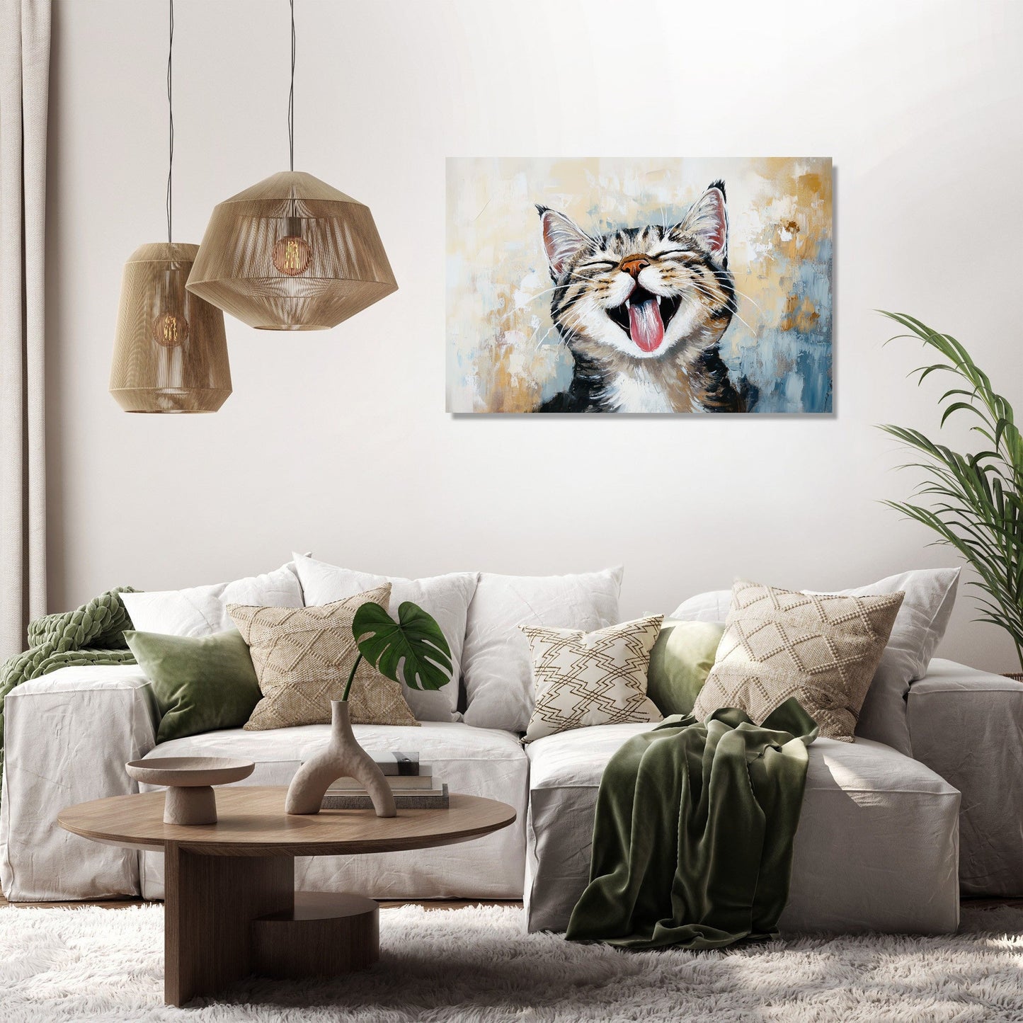 Joyful Whiskers Canvas