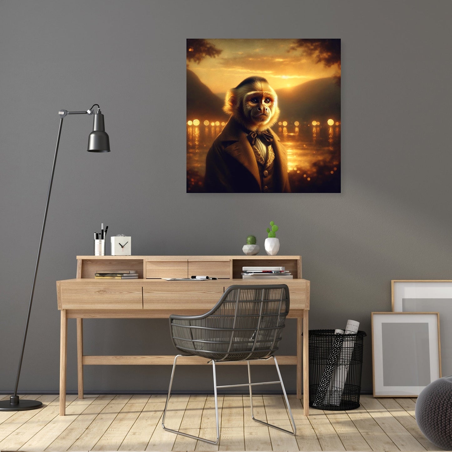 Regal Capuchin Dusk Portrait Canvas