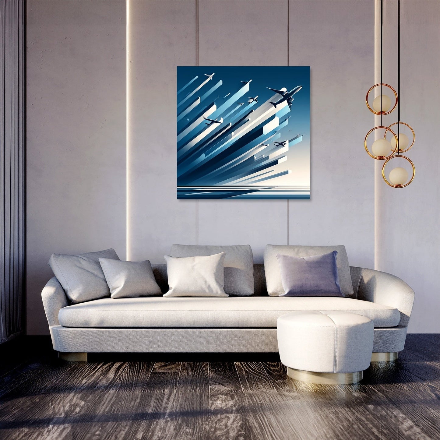 Ascension in Blue Canvas