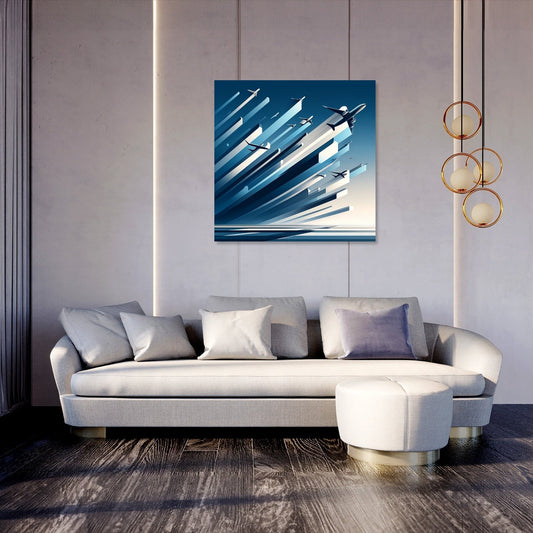 Ascension in Blue Canvas