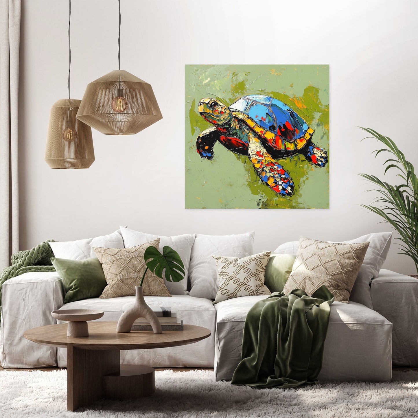 Turtle's Radiant Canvas