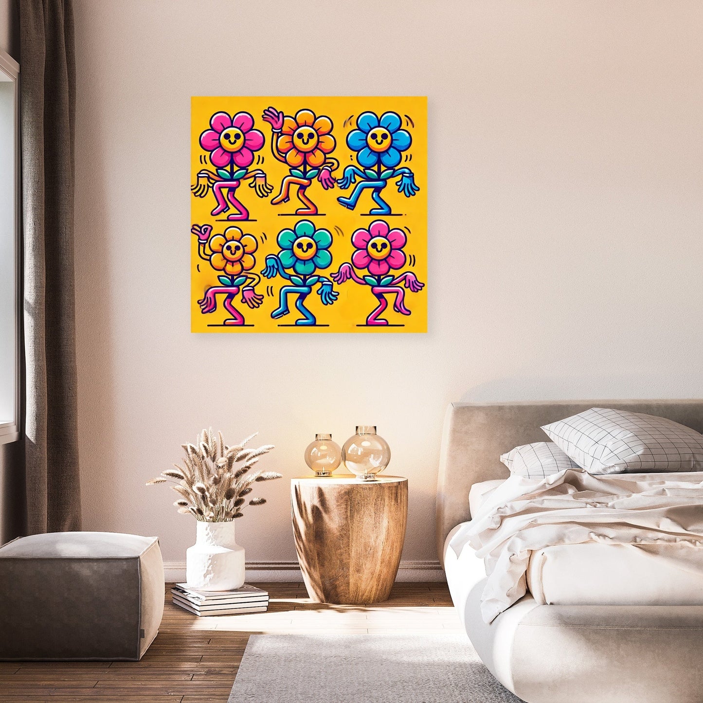 Playful Flowers Canvas