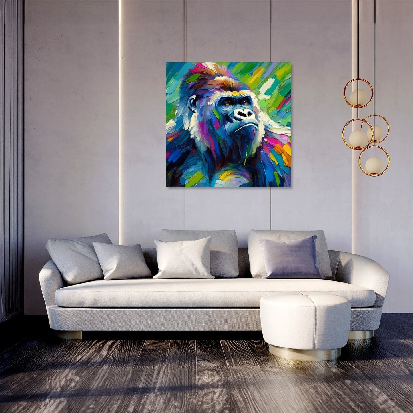 Vivid Gorilla Canvas