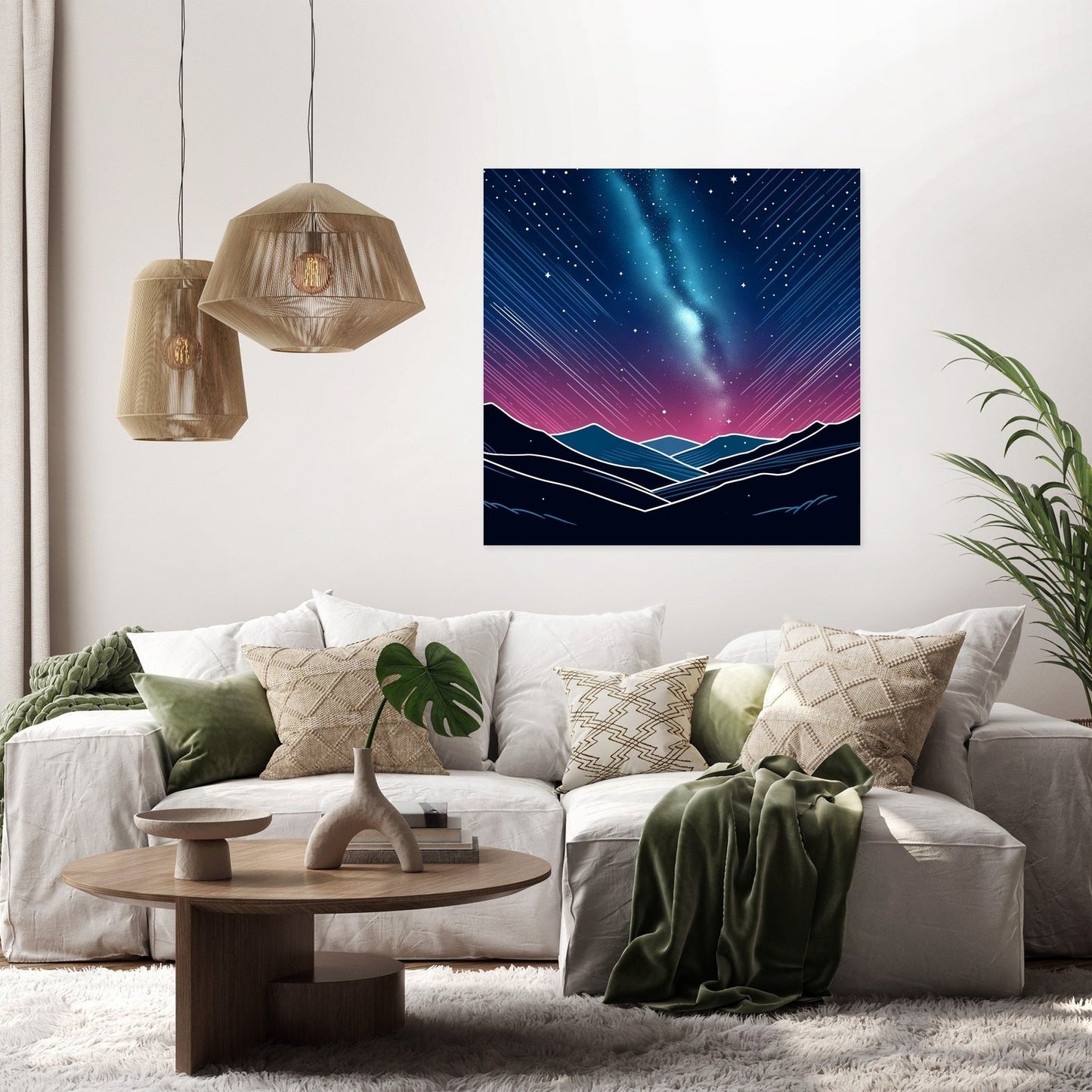 Night Sky in Colorful Canvas