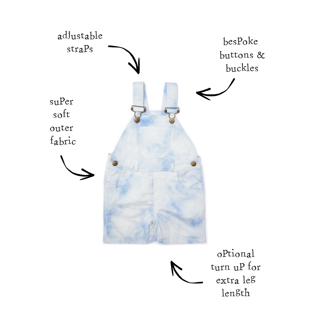 Tie Dye Blue Shorts