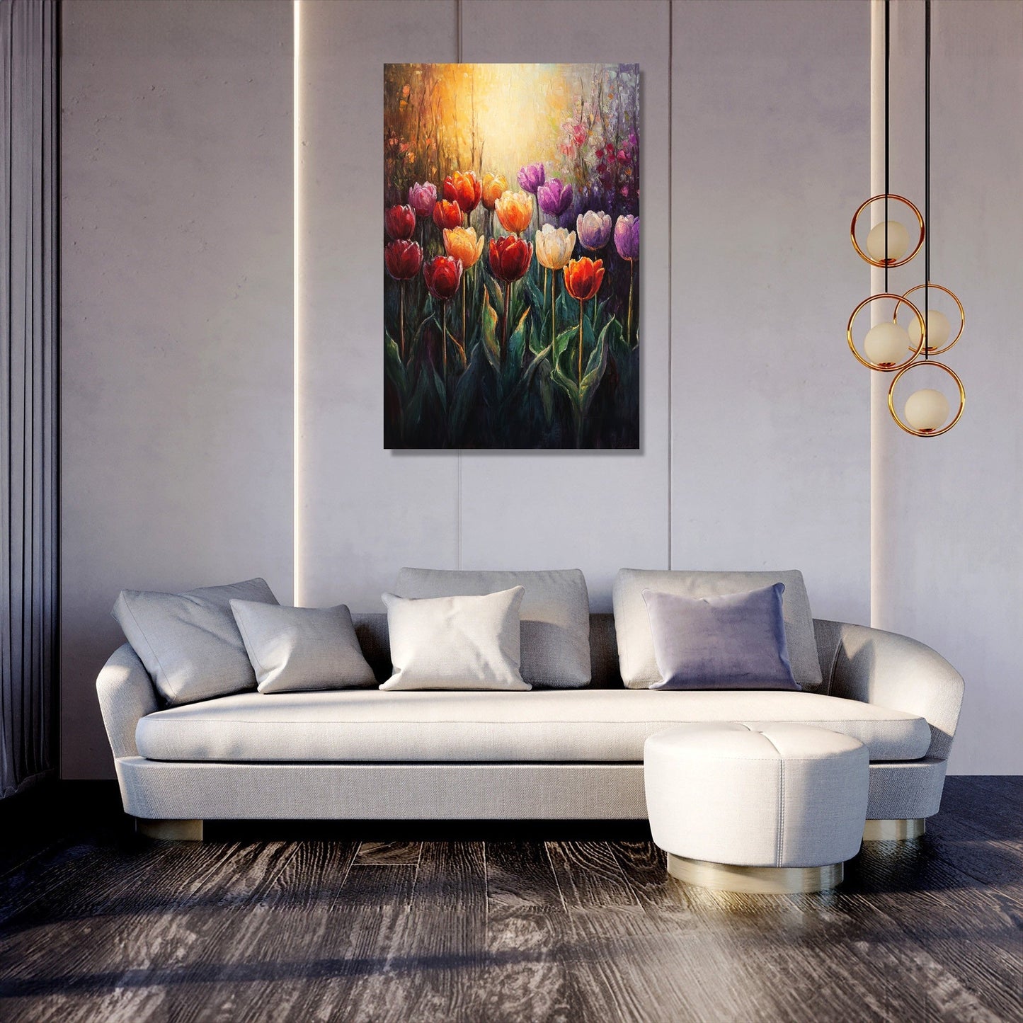 Tulip Serenade Golden Canvas