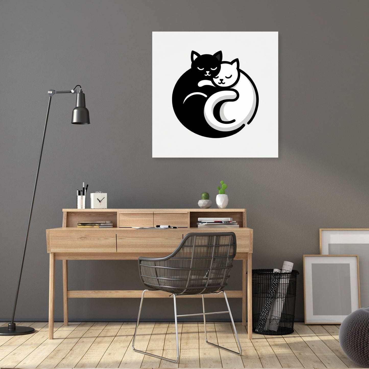 Cuddling Cats Canvas