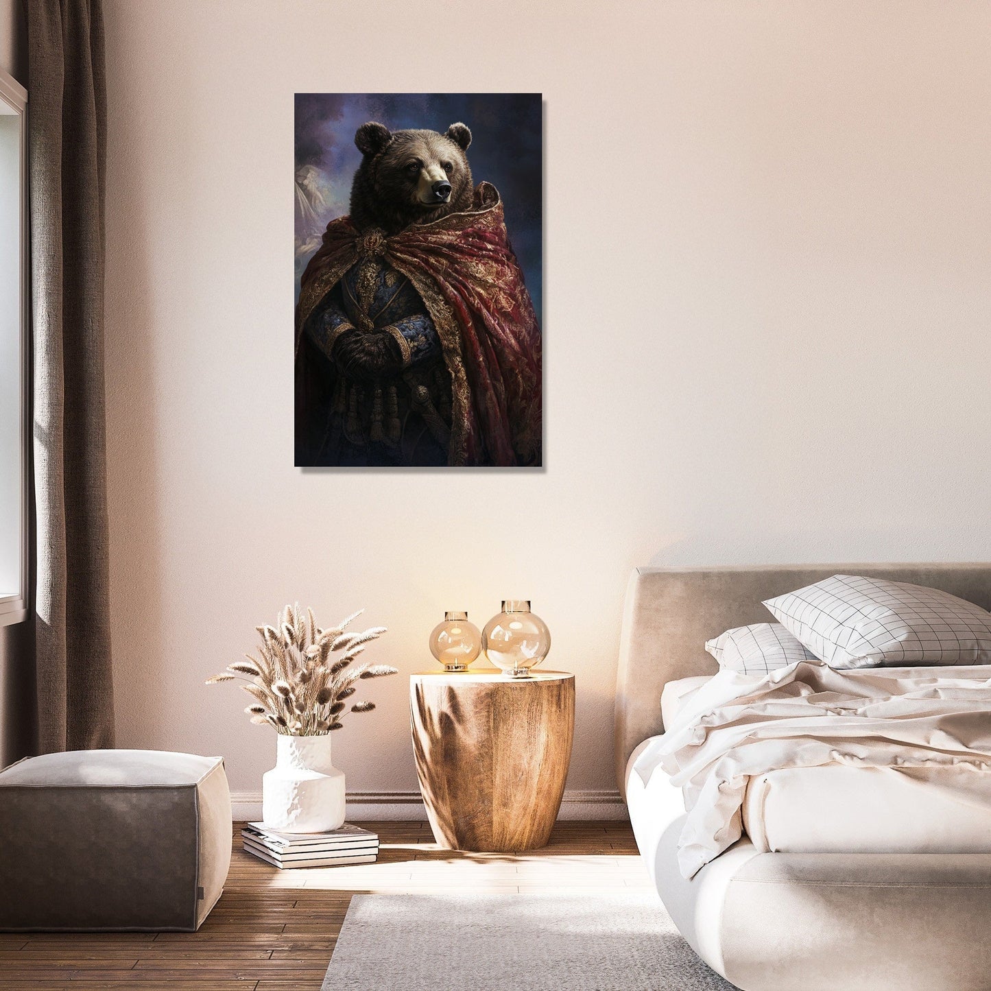 Majestic Monarch Bear Canvas