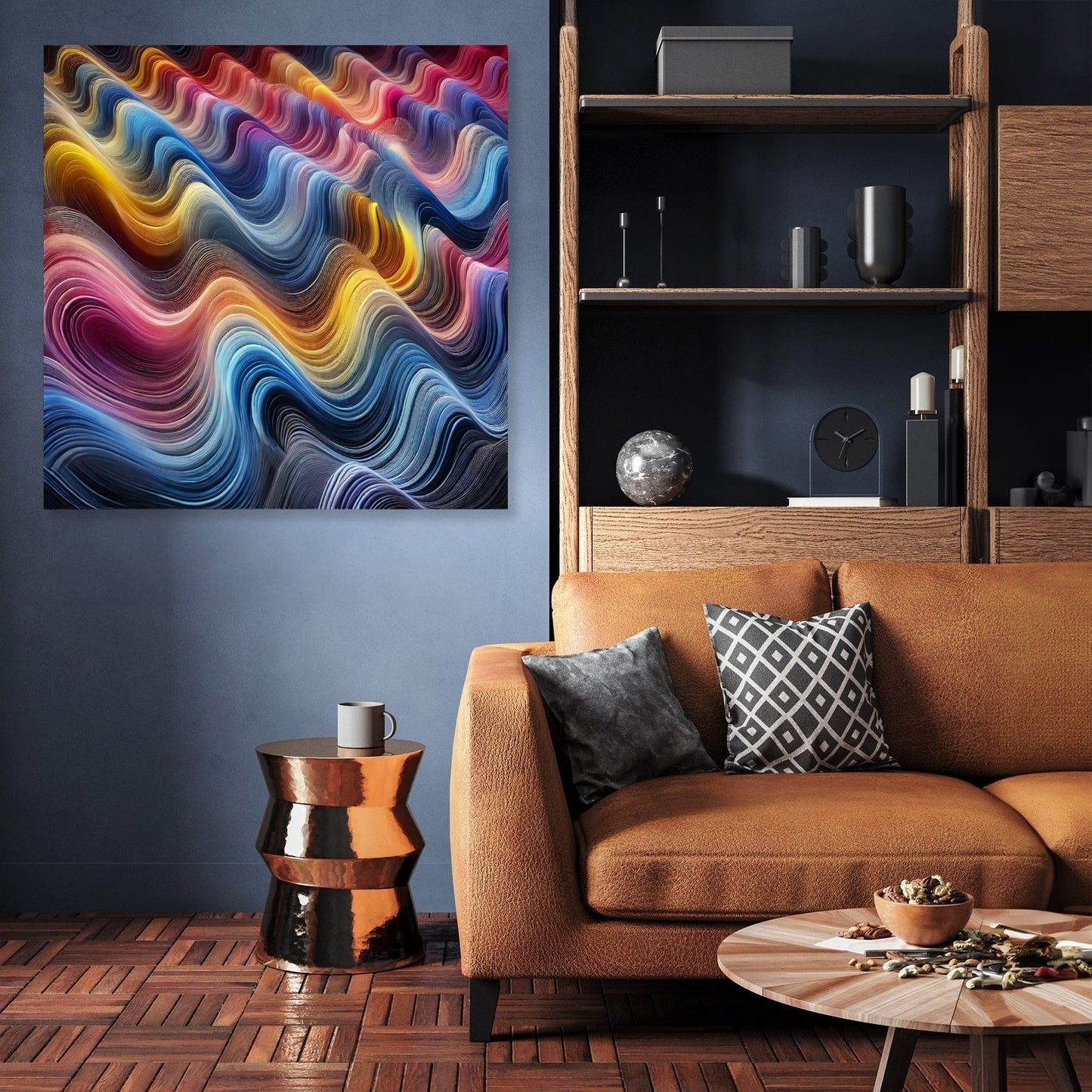 Chromatic Wave Harmony Canvas
