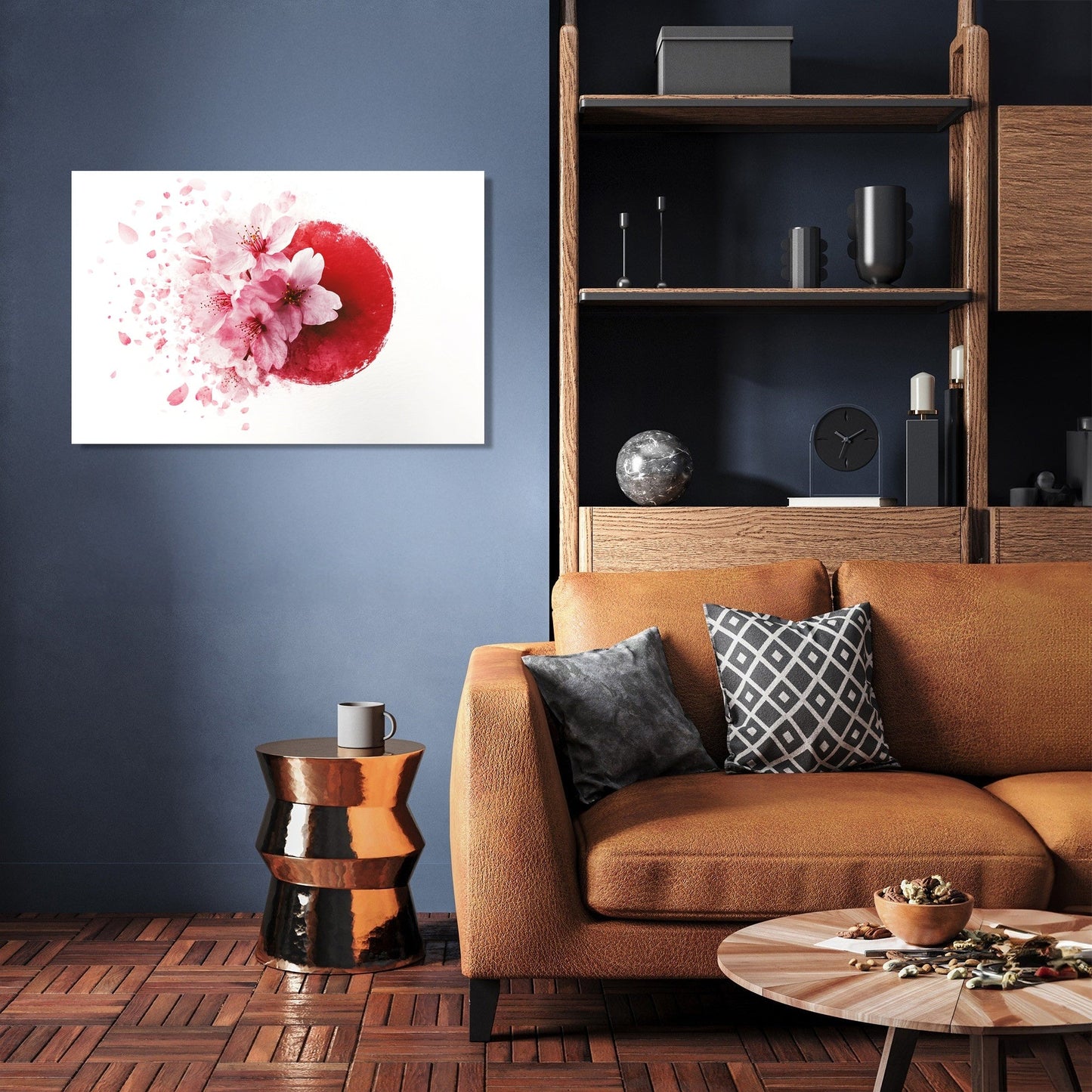 Cherry Blossom Emblem Canvas