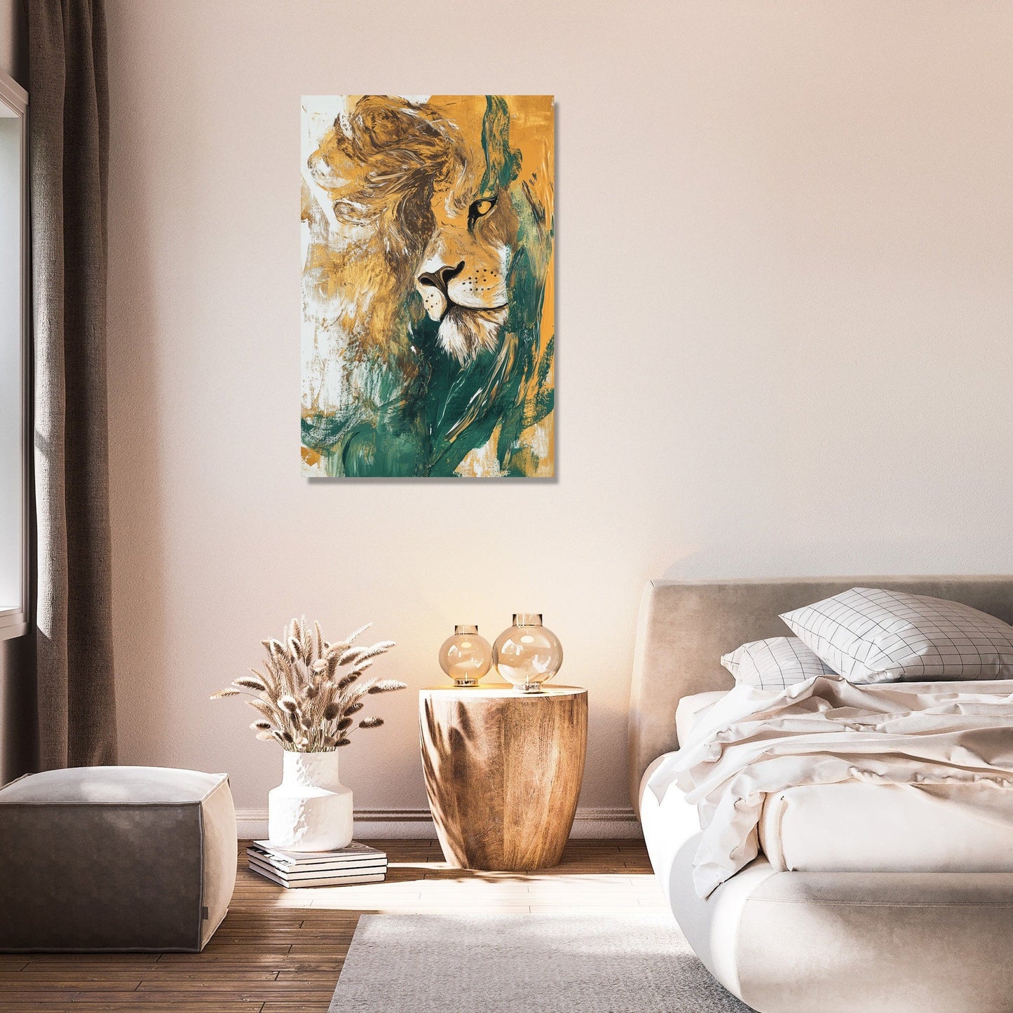 Majestic Lion Abstract Canvas