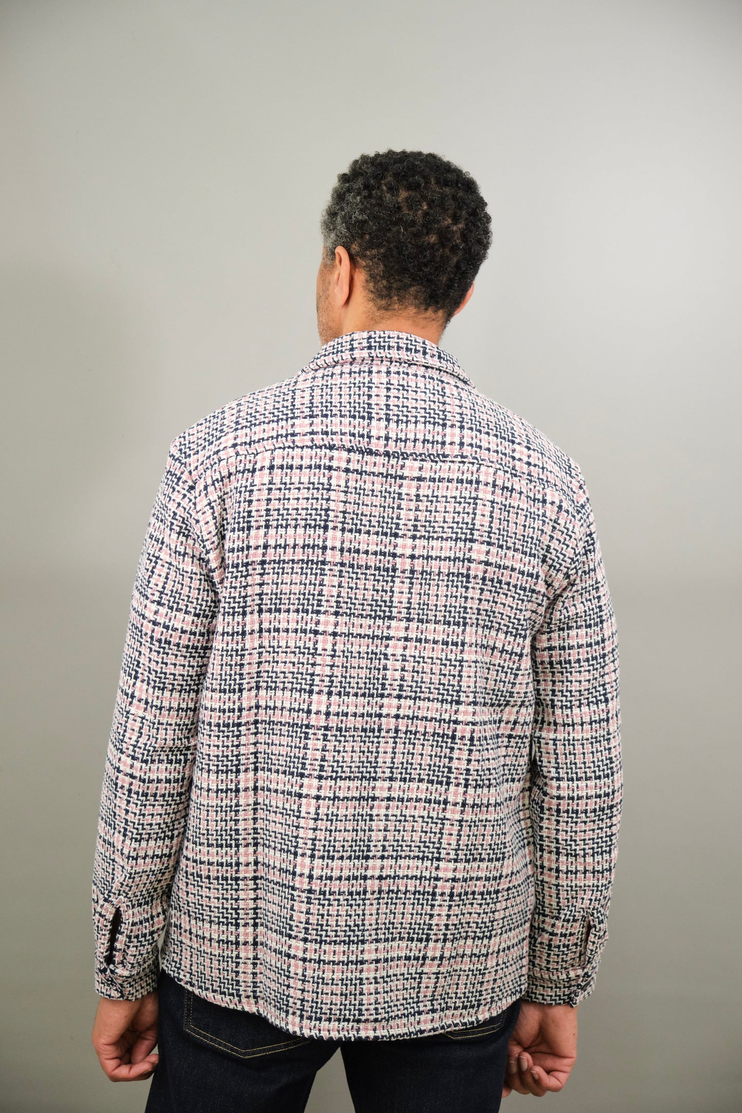 Bart Overshirt - Navy Pink