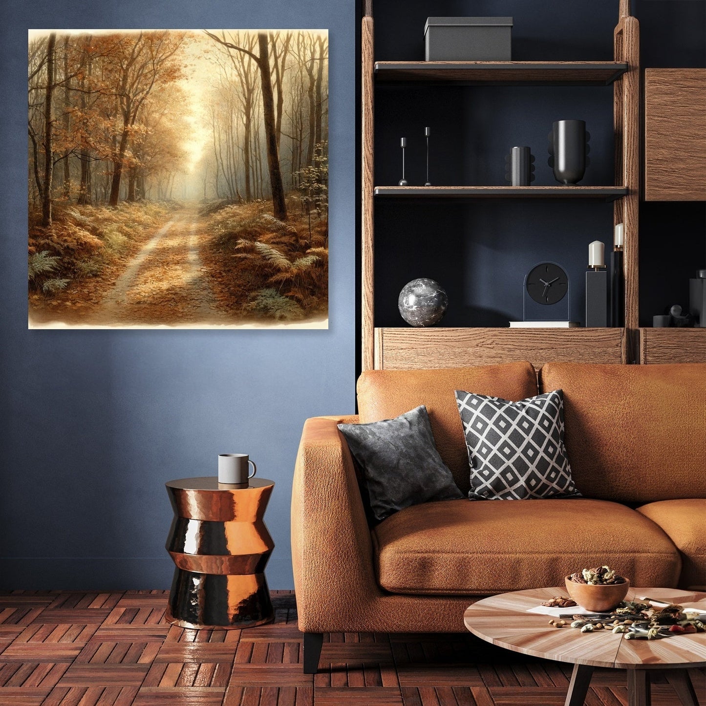 Autumn Evening Pathway Canvas