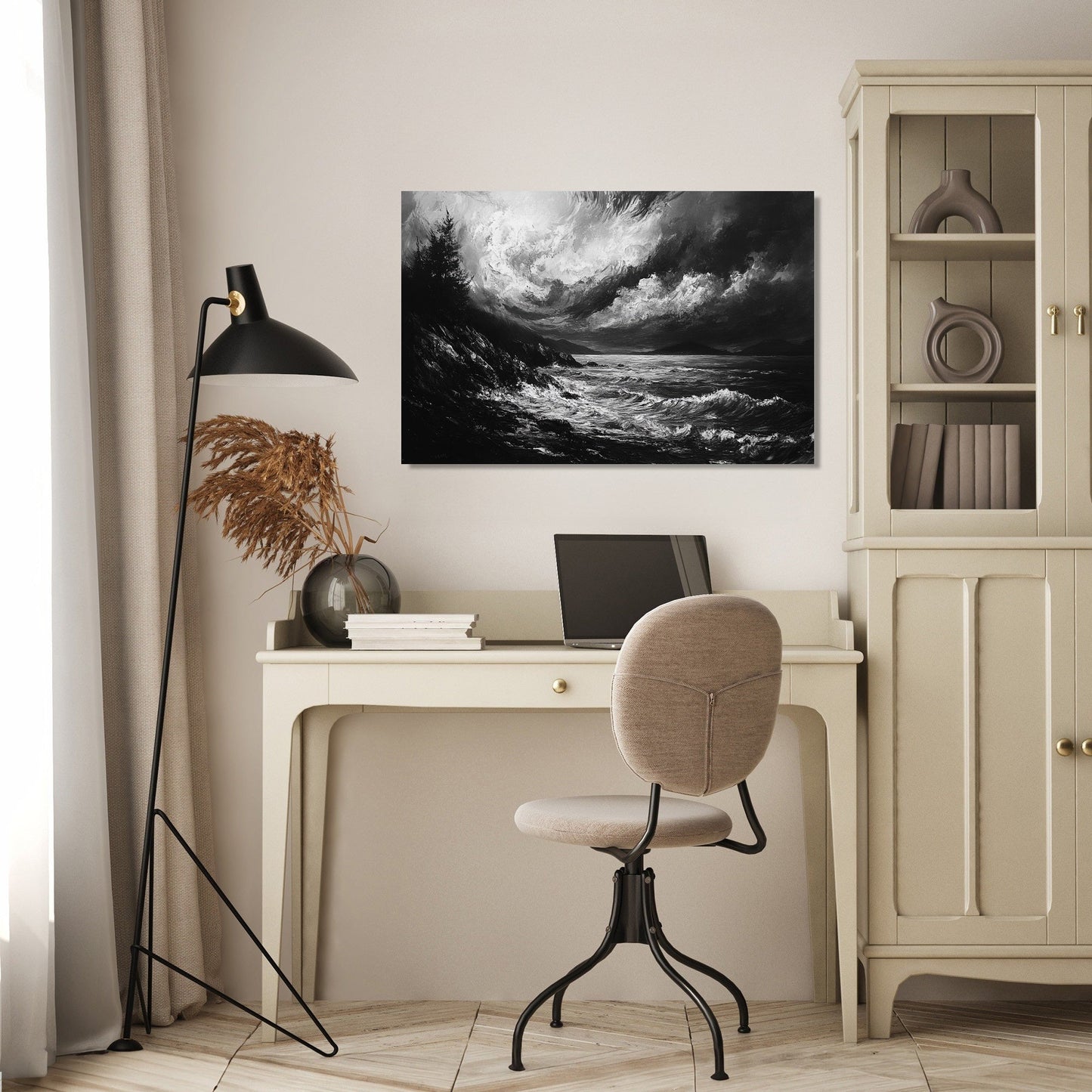 Serene Shores Chaos Canvas