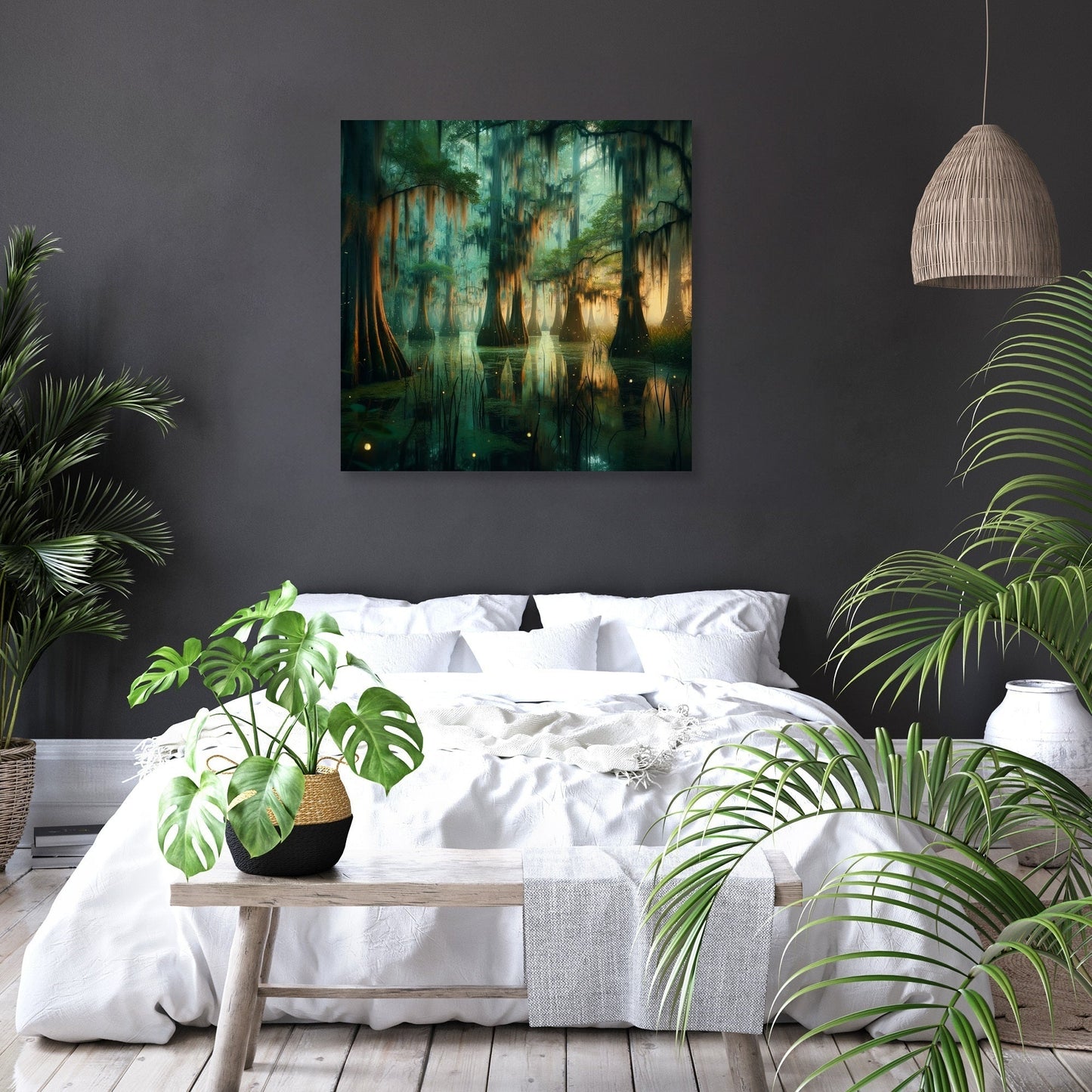 Dusk Swamp Enchantment Canvas
