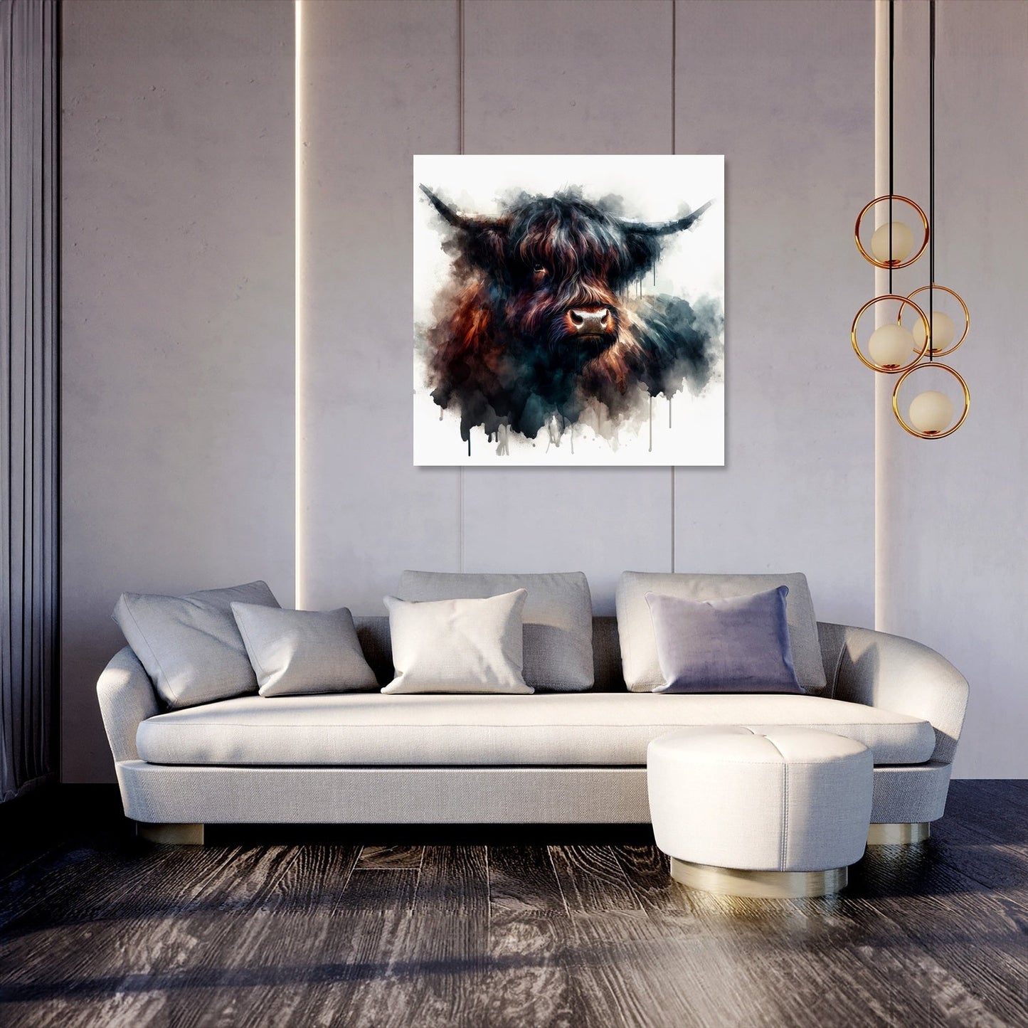 Highland Cow Soul Canvas