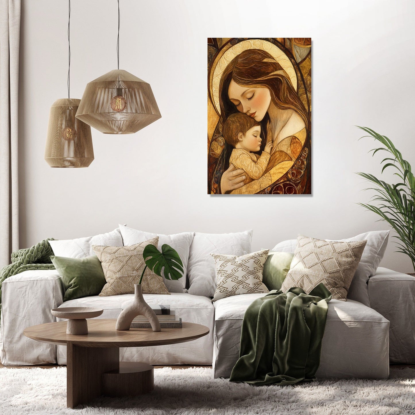 Maternal Serenity Canvas