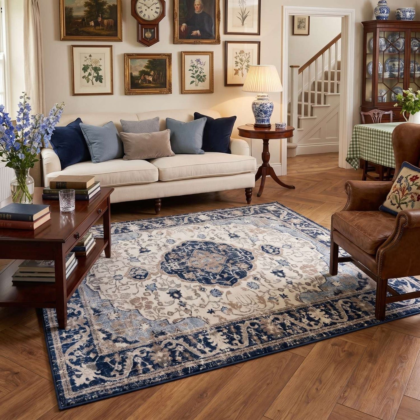 Montana Oriental Blue Rug | 3922N