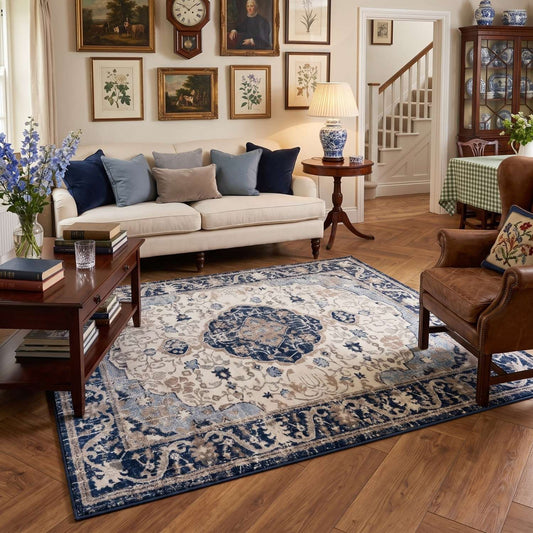 Montana Oriental Blue Rug | 3922N