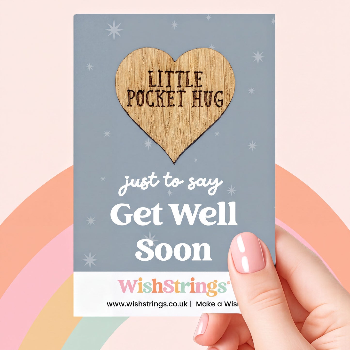 Pocket Hug - Get Well Soon | Thoughtful Gift for Recovery & Support | Keepsake Token for Sending Hugs During Illness & Hospital Stay